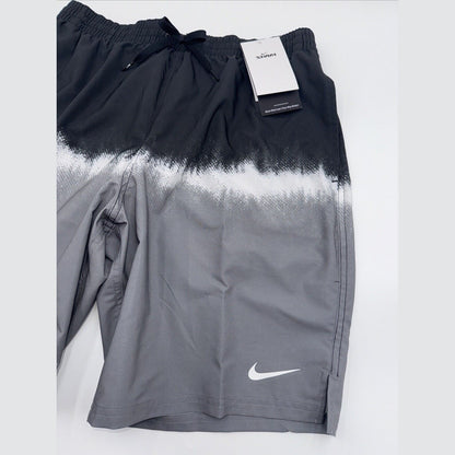 NIKE Men’s Shorts Swim Trunks NESSF547 Ocean Volley 9”- Grey/Blk -Medium -New