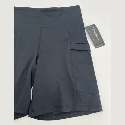 $45 Eddie Bauer Women’s Alcove Compression Shorts- Black-Medium-New Tag