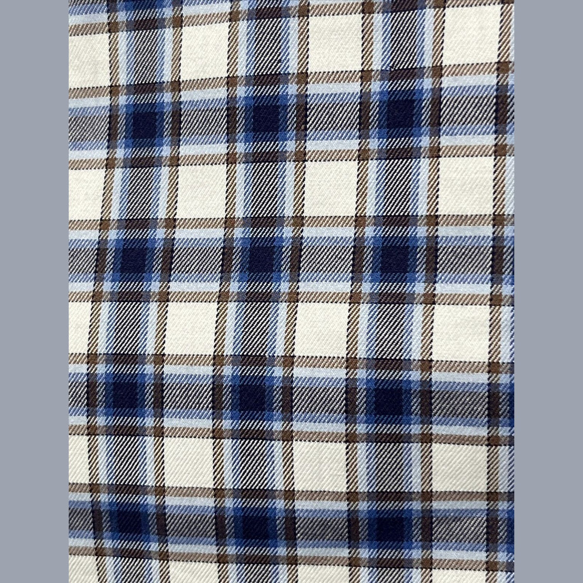 Bugatchi Uomo Men’s Plaid Dress Shirt Long Sleeve -Blue White-Medium- New $149