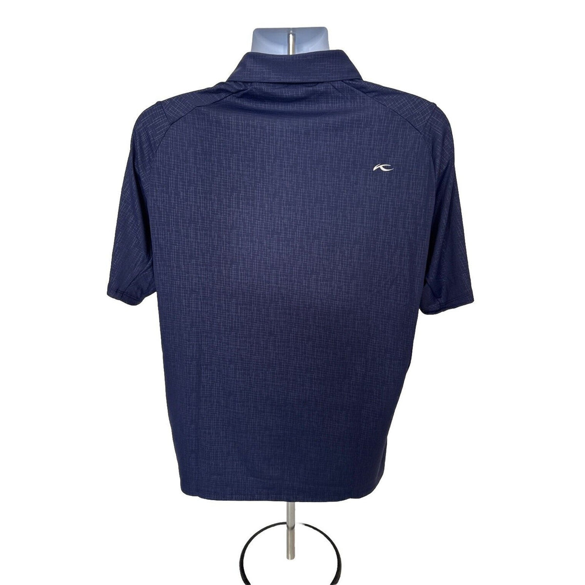 $109 Kjus Men’s Motion Golf Polo Embossed Performance Shirt-Navy-Size: 48/Small