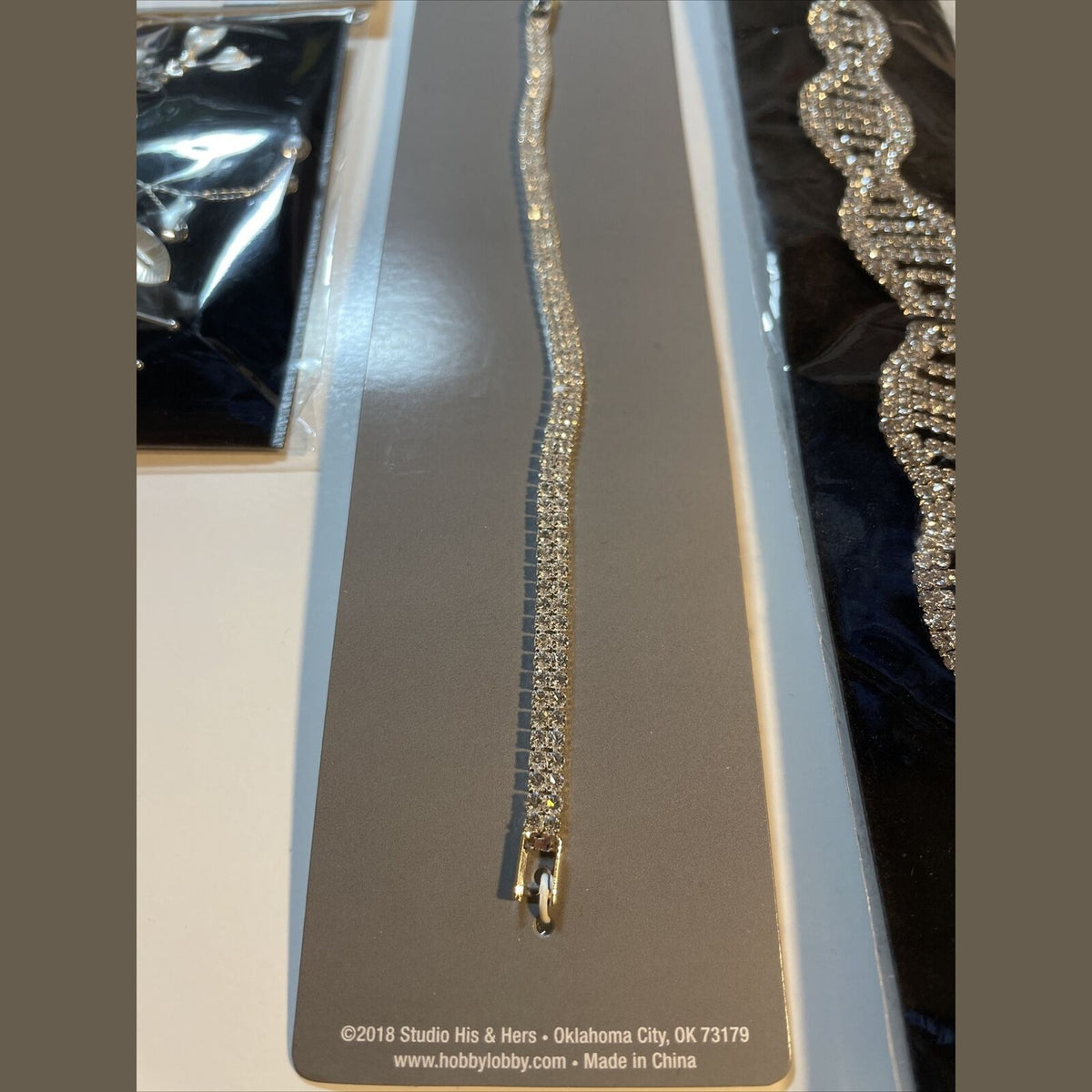 Combo Lot 3 PCs Studio His & Hers WEDDING Set: Hair Pins - Headband - Bracelet