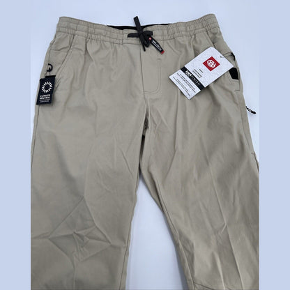 $75 - 686 Everywhere Men’s Stretch Jogger Pants Slim Fit - Putty Beige - Large