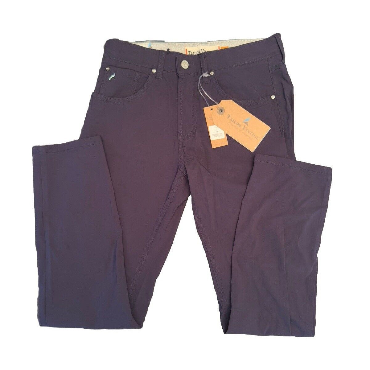 $108 Tailor Vintage Men's Canaan Performance Tech Pants Slim Fit- Navy- 30W 30L