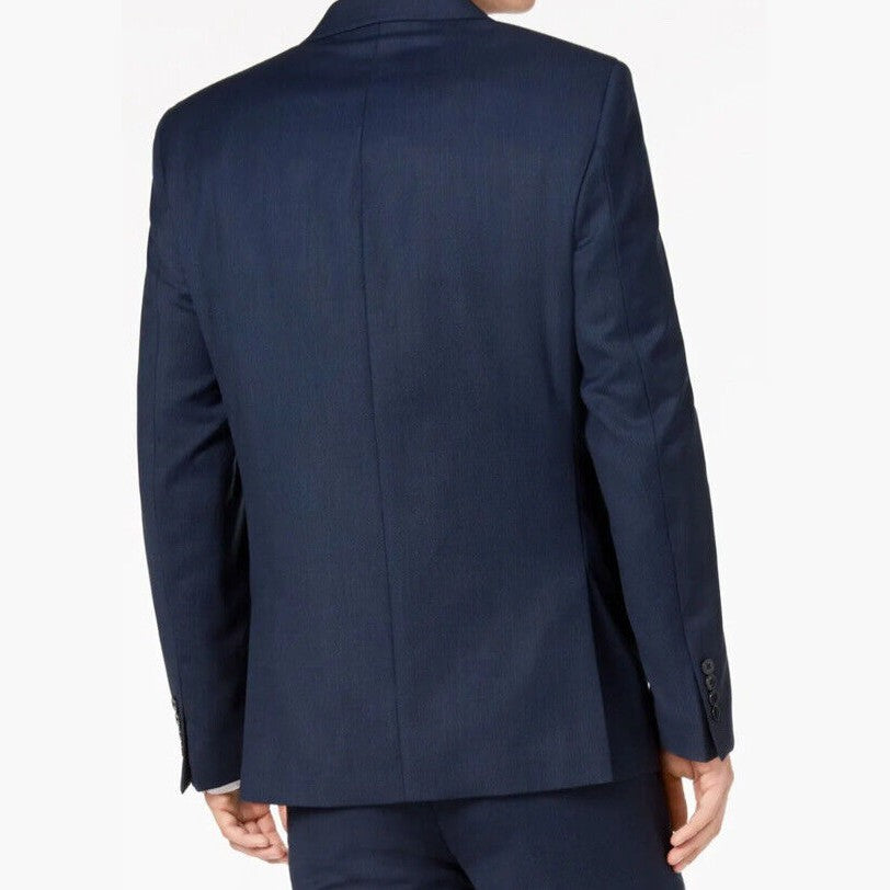 Calvin Klein Men's X Slim Fit Malbin Blue/Charcoal Suit Jacket Size 38 Short NWT