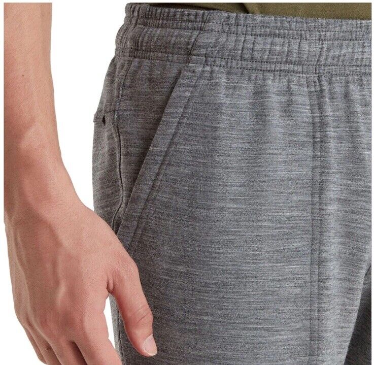 $150 Icebreaker Men’s Shifter Merino Wool Jogger Sweatpants-Gritston Grey-XLarge
