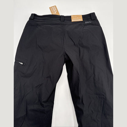 $80 Eddie Bauer Women’s Micro Fleece Lined Rainier Pants-Black-Size: 8 (32W)-NEW