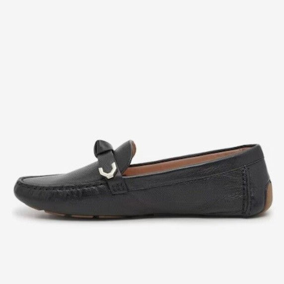Cole Haan Women's Evelyn Bow Driver Driving Style Loafer -Black-7M (B) - New