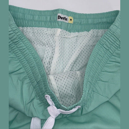 $65 Duvin Design Men's Palm Swim 4” Trunk Shorts - Green -Size: Medium-NEW