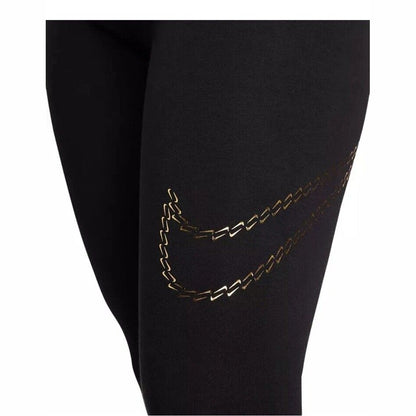 $60 Nike Women’s Premium High-Waisted Shine Leggings (FB8766-010)-Black-Small