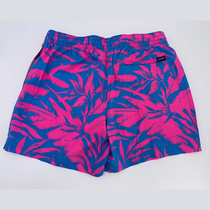 $70 Chubbies The Palm Springers 5.5" Inseam Swim Trunks-Pink/Blue-Medium-New Tag