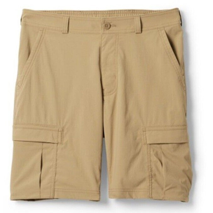 $60 Rei Men’s  Sahara Cargo Shorts Belted Hiking Outdoor-Burlap Beige-30W- New