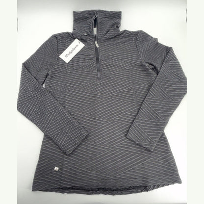 $130 DAILY SPORTS Women's Florence Roll Neck Zip Golf Shirt- Black -Medium -New