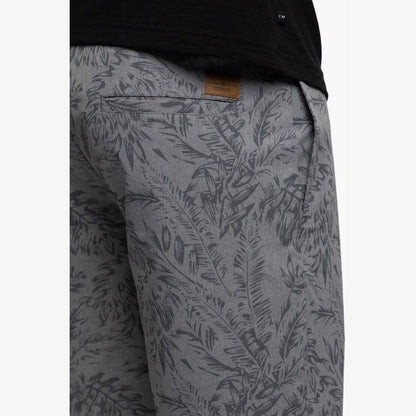 $90 Travis Mathew Men's Jaguar Golf Shorts Palm Print Shade- Grey-Size: 32W-New