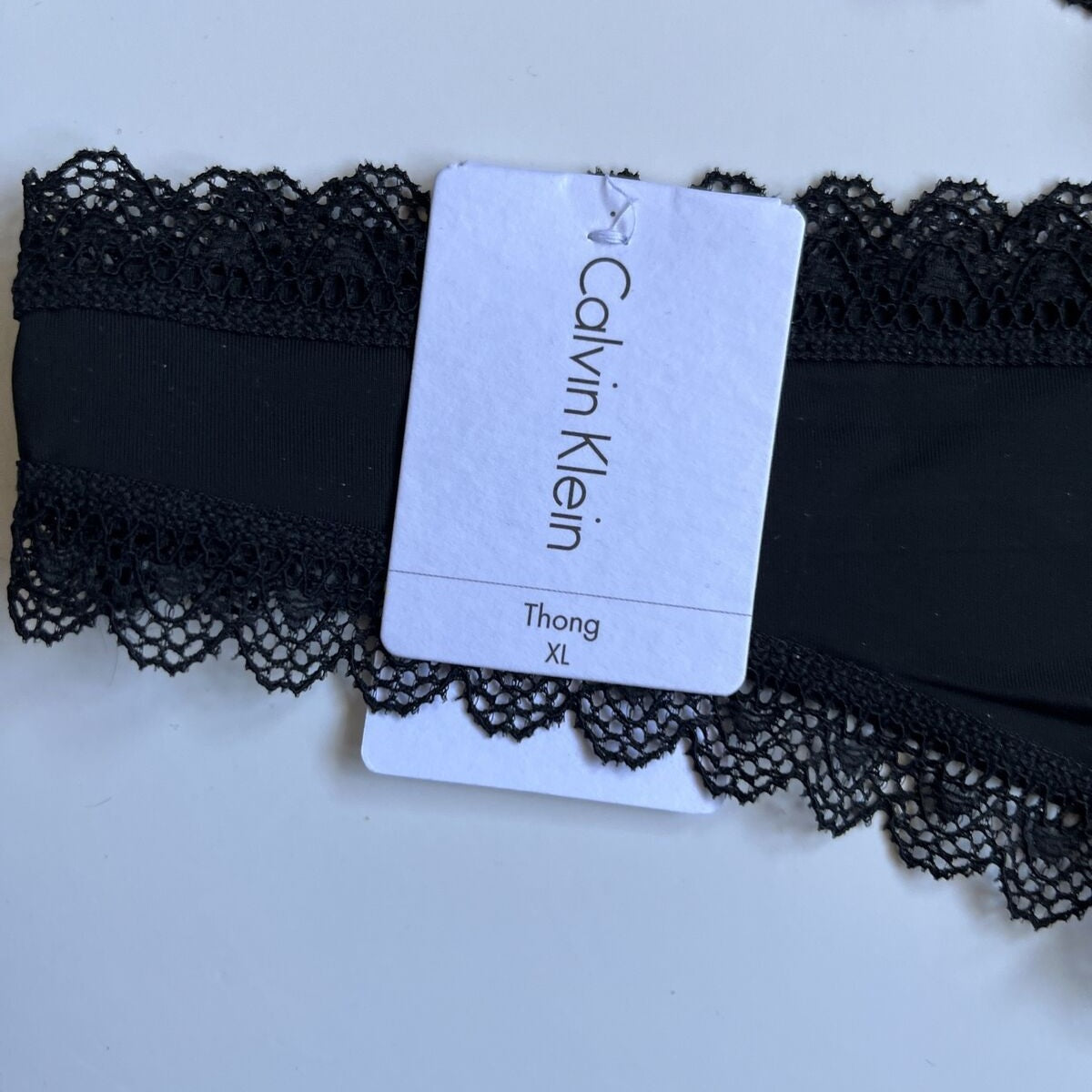 3 Pack Calvin Klein Flirty Thong Panty -2,Black,1 Print -XLarge - QD3705 - New