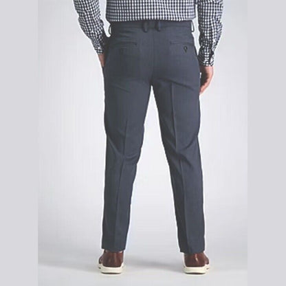 Haggar Men’s Perfect Fit Comfort Straight Slim Fit Dress Pants- Ink - 32Wx34L
