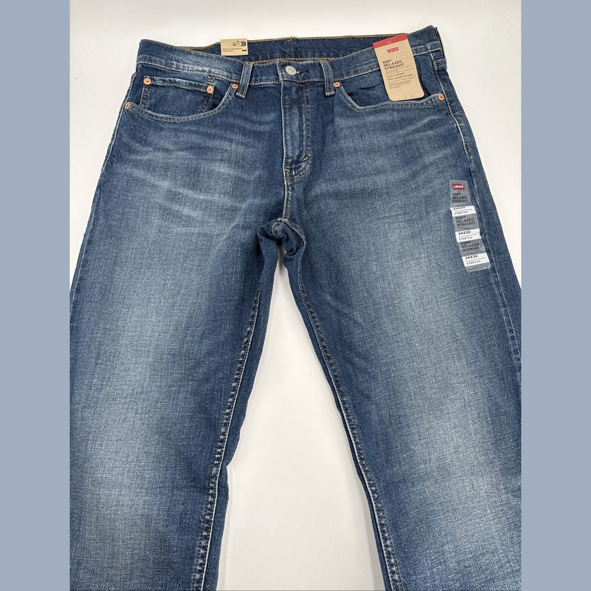 $69.50 Levi's Men's 559 Relaxed Straight Jeans - Mystery Man Blue - 34W 30L -NEW