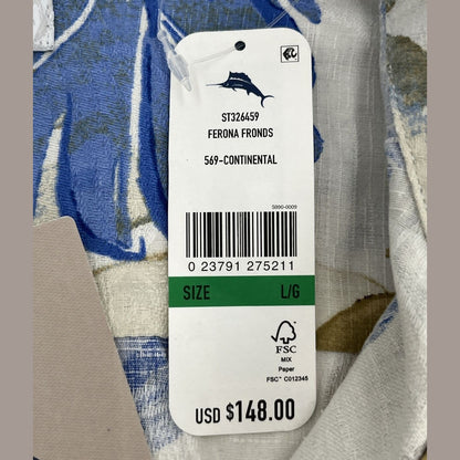 Tommy Bahama Men's Short Sleeve Shirt Ferona Fronds-Continental-Large-NEW $148