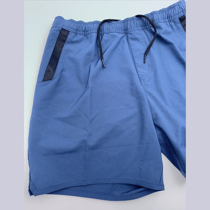 $66 RVCA Men’s Kevin Hybrid 17" Athletic Shorts- Navy - Small -New