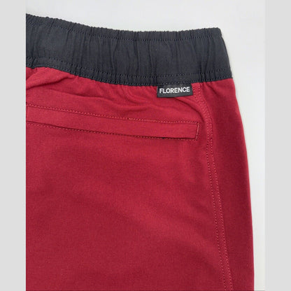 $70 Florence Marine X Burgee F1 All Purpose 7" Shorts - Maroon- Small - NEW Tag