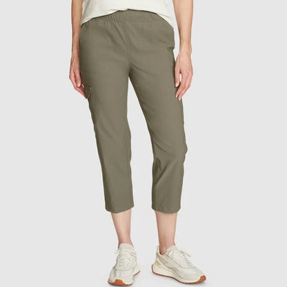 $65 Eddie Bauer Women’s -Tech Crop Pants- Sage- Medium