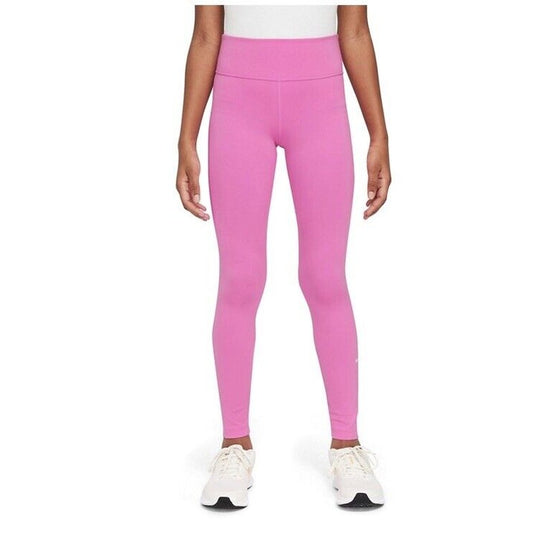 New Nike Girls' 7-16 Dri-FIT One-Rise Leggings-Pink-  Size: XLarge- NWT $30