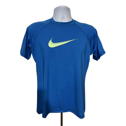 $42 Nike Women’s Dri-FIT Hydroguard Swim Shirt-NESSD427-458- Blue-Medium-New