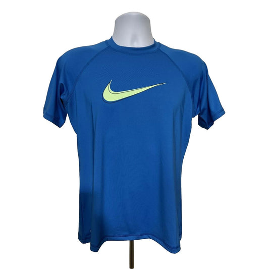 $42 Nike Women’s Dri-FIT Hydroguard Swim Shirt-NESSD427-458- Blue-Medium-New