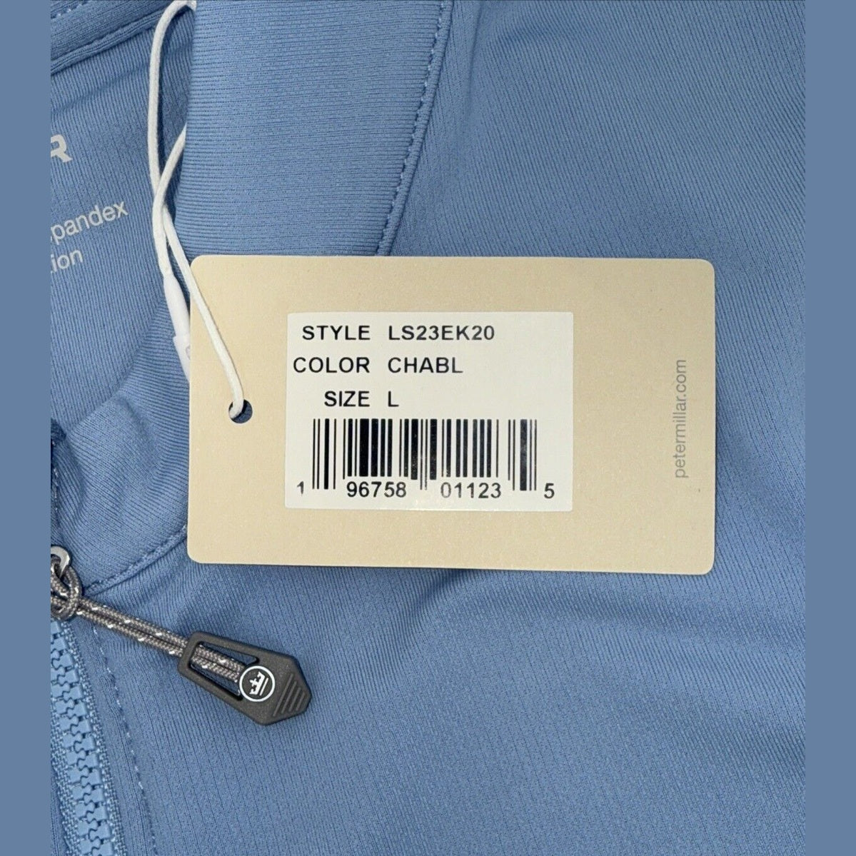 $195 Peter Millar Women’s Katy Full Zip Layer Jacket - Channel Blue- Large-New