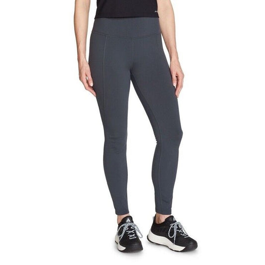 $109 Eddie Bauer Women’s Glacier Peak Tight Warm Pant-Storm Grey-Medium-New Tags