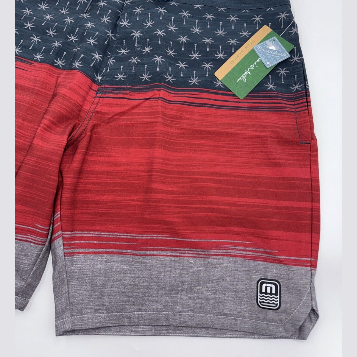 $95 Travis Mathew Men's Murica Fun BoardShorts 8”- Blue Nights- Size: 35”-New