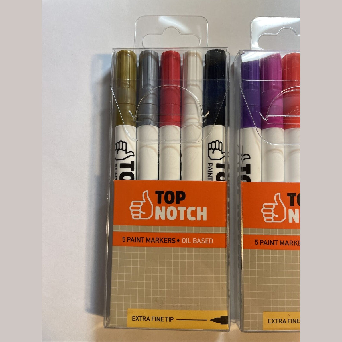 Combo Lot Of 2 Top Notch Paint Markers Extra Fine Tip Oil Based 1737-(2665)(2657