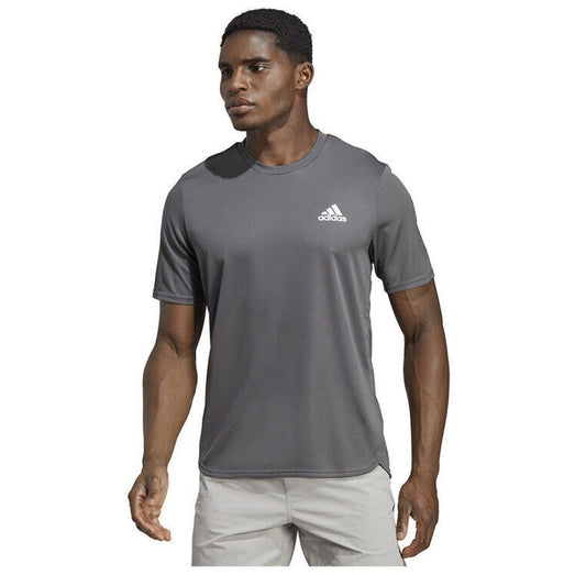 adidas Men's Aeroready Designed For Movement Tee - Grey- Small- New Tags