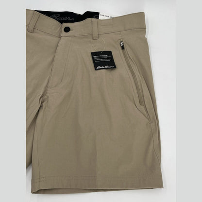 Eddie Bauer Men's Rainier Shorts 11 Inch Hiking Performance-Khaki -30W-New $70