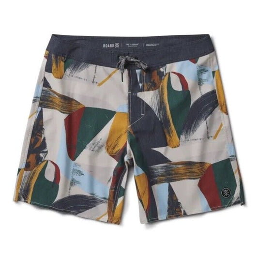 $66 Roark Men’s Passage Collage 18” Boardshorts-Multi - Size: 28W  New Tags