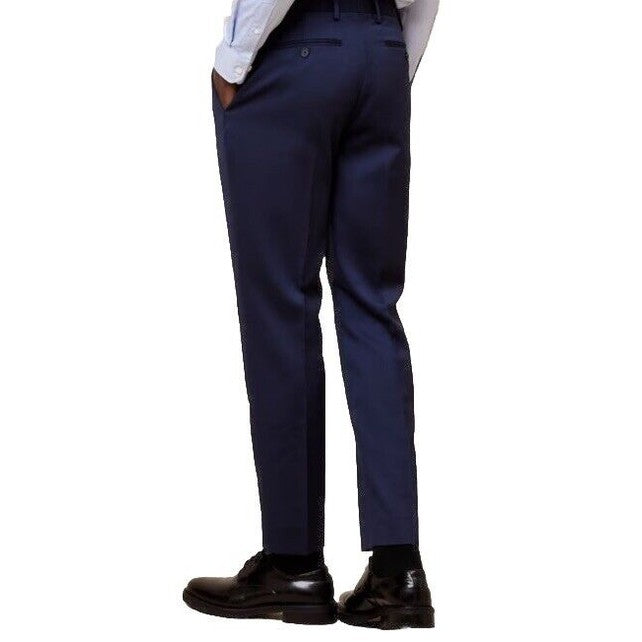 $150 Banana Republic Men’s Modern Classic Satin Suit Trouser Pants-Navy- 33Wx32L