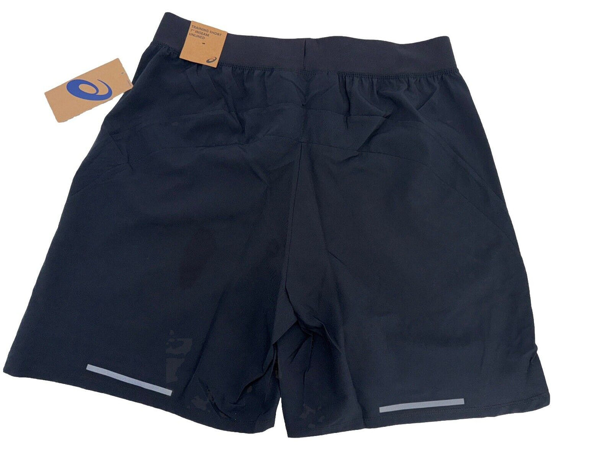 ASICS Men’s Athletic 7" Woven Unlined Running Shorts - Black - Size: Large-New