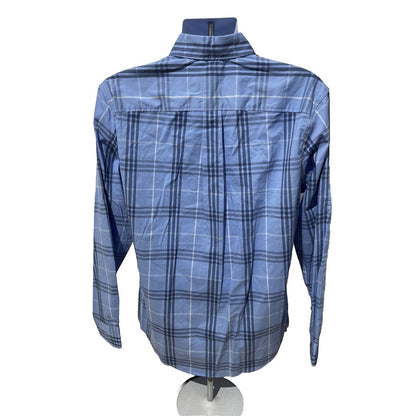 Eddie Bauer Men’s Voyager Shirt Long Sleeve-Peak Blue -Medium-New Tag $75