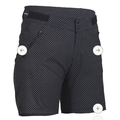 Zoic Women's Essential LIner Short Bike Padded-Black Polka Dot-Large-New Tag$110