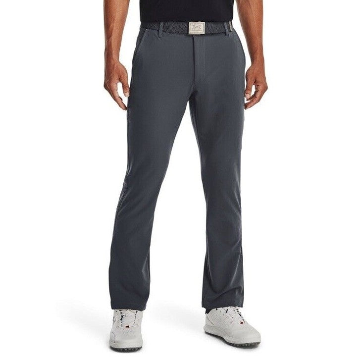 Under Armor Men’s Wicking Golf Flat Front Pants- -Pitch Gray- Size 34W 32L - New