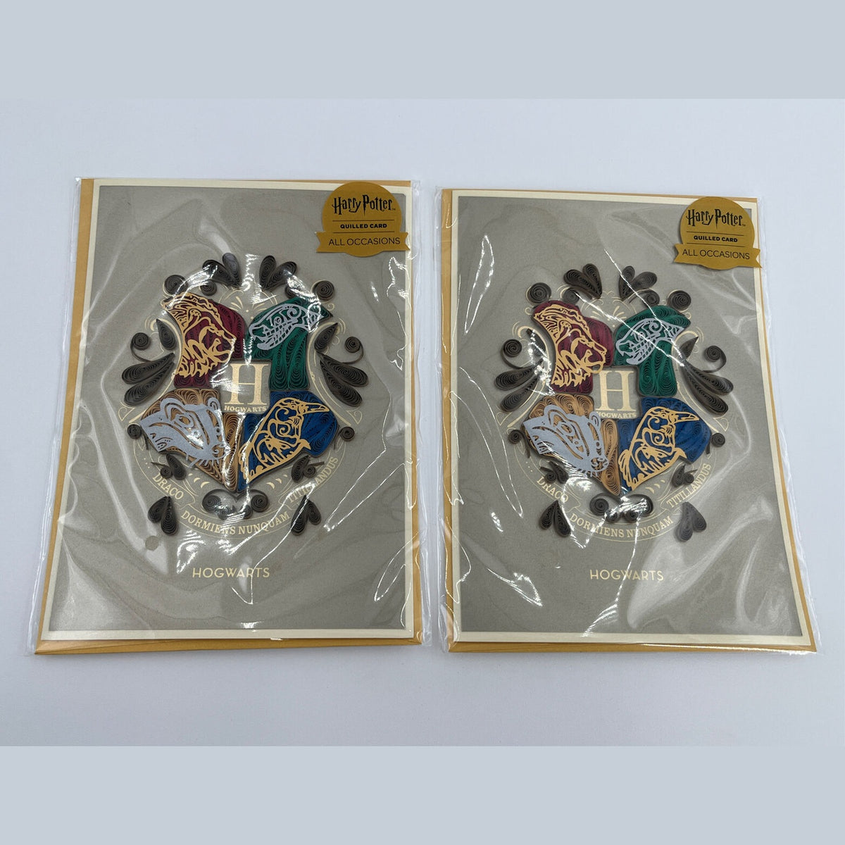 2 PopCraft Card High Quality Quilling HARRY POTTER HOGWARTS Blank inside $13.50