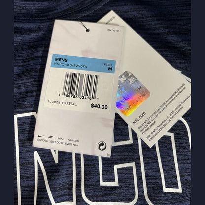 Nike Men’s Denver Broncos Micro T Shirt NFL - Blue/Orange-Medium-New Tag $40