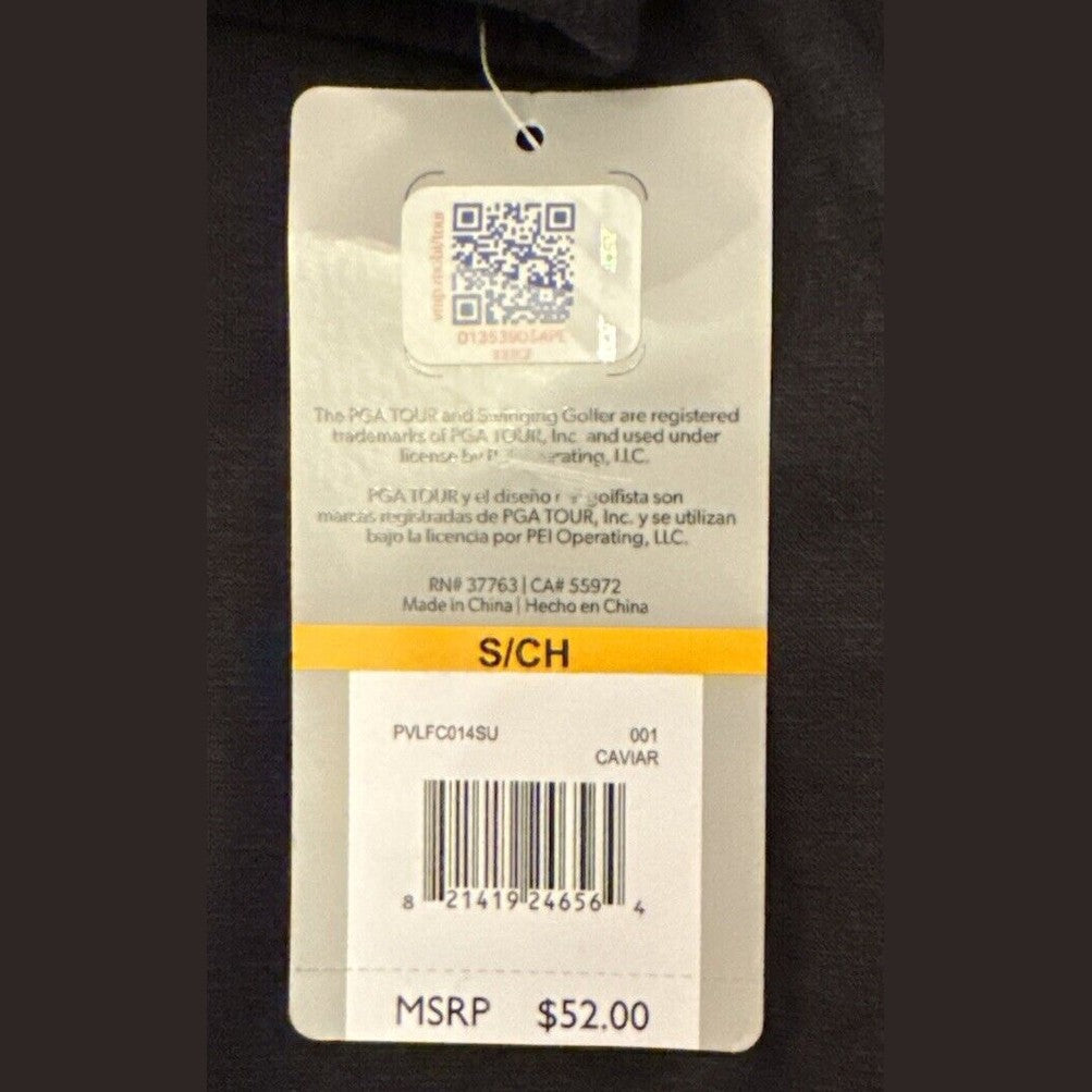 $52 PGA Tour Men’s Sleepwear Pajama Bottoms- Black- Small - NWT