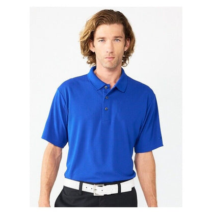 Grand Slam Off-Course Classic-Fit Solid Golf Polo -Blue Surf - Small- Tag $45
