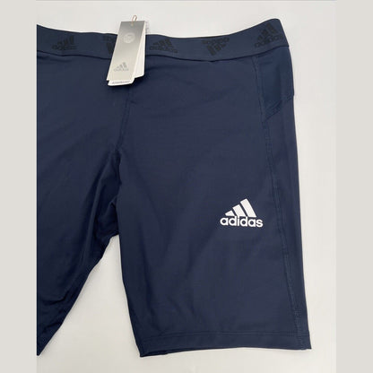 Adidas Men’s Techfit Aeroready Training Tights Compression Shorts-Navy-2XLarge