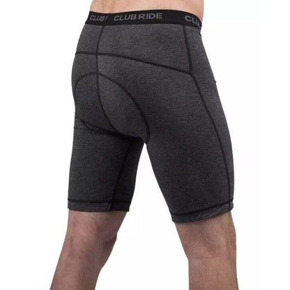 $60 Club Ride Apparel Men’s Woodchuck Bike Shorts - Black/Grey- Medium - New Tag