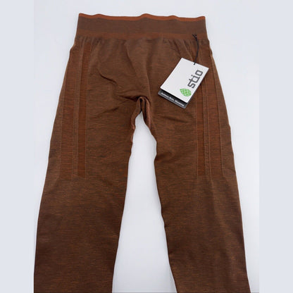 Stio Women's Seamless Tight Leggings- Tan Heather - Large -New Tag