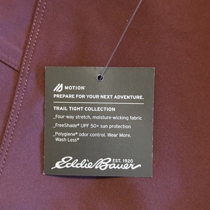 Eddie Bauer Women's Trail Tight Capri Leggings - Dark Chinaberry- TMed- NWT