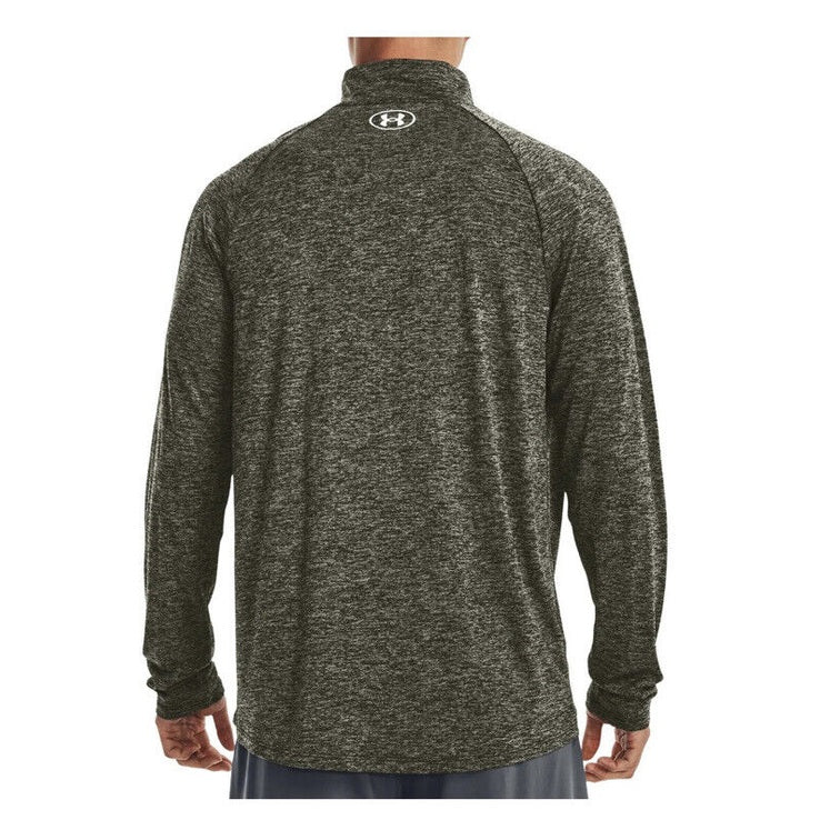 Under Armour Men's Tech 2.0 1/2 Zip-up Long Sleeve - Marine Od Green- Small-New