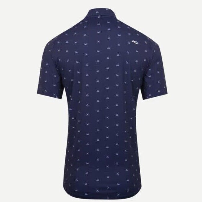 $104 KJUS Men’s Men Golfer Golf Polo Shirt MG60-L11-Atlanta Blue-Small- New Tag
