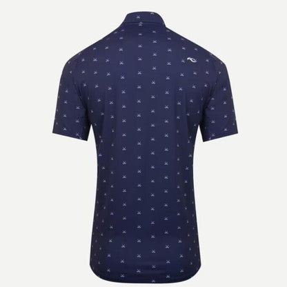 $104 KJUS Men’s Men Golfer Golf Polo Shirt MG60-L11-Atlanta Blue-Small- New Tag